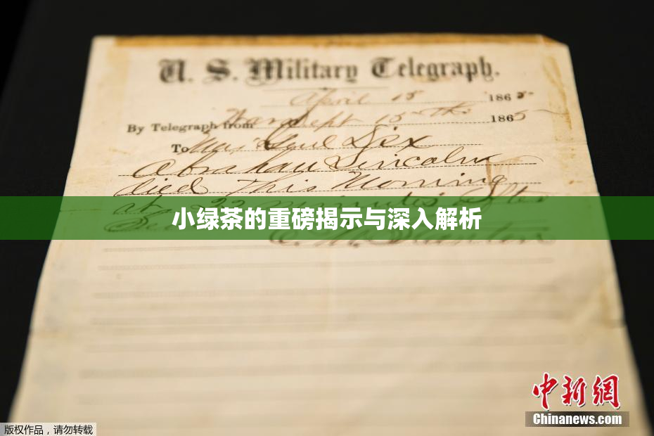 小绿茶的重磅揭示与深入解析