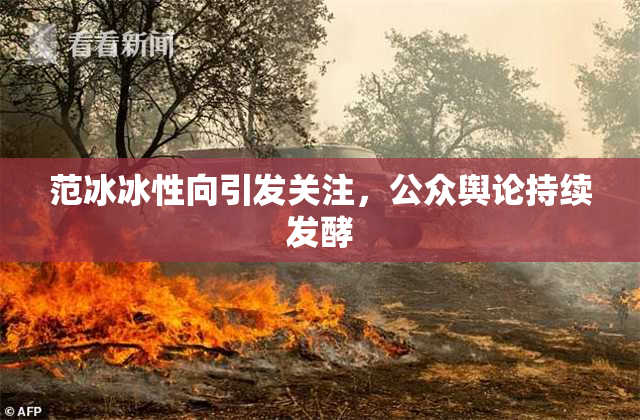 范冰冰性向引发关注，公众舆论持续发酵