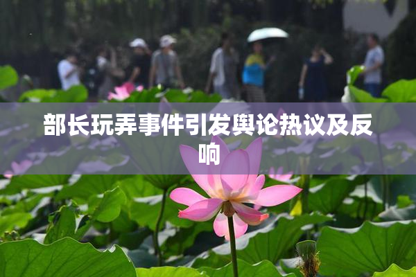 部长玩弄事件引发舆论热议及反响