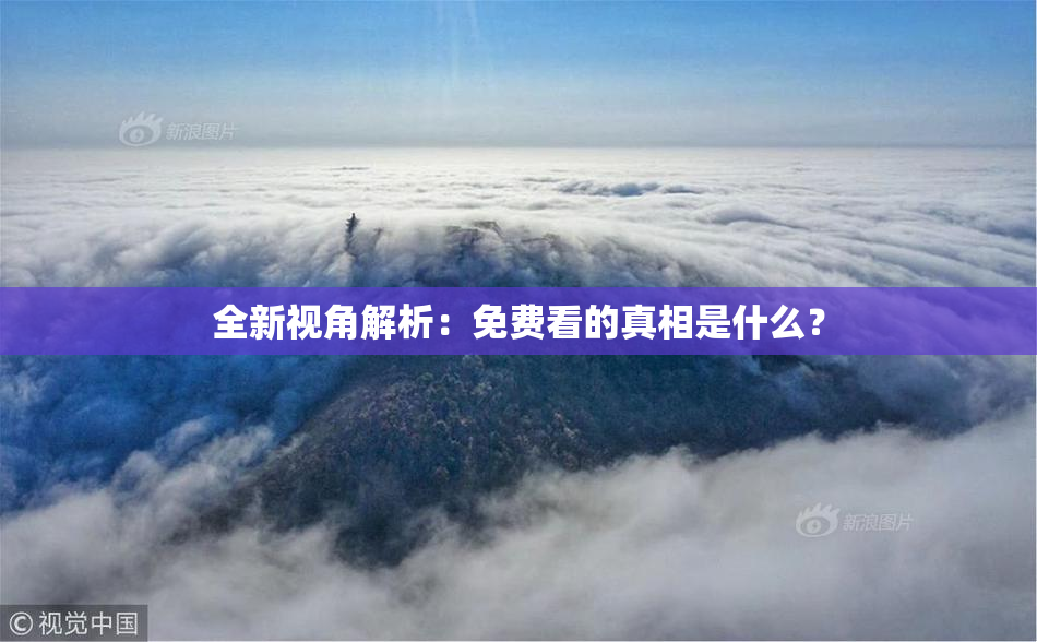 全新视角解析：免费看的真相是什么？