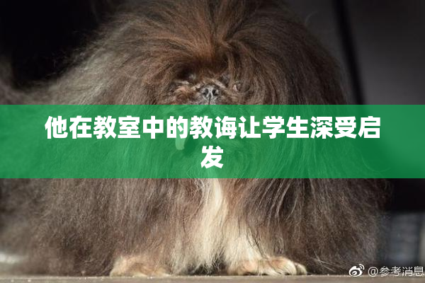 他在教室中的教诲让学生深受启发