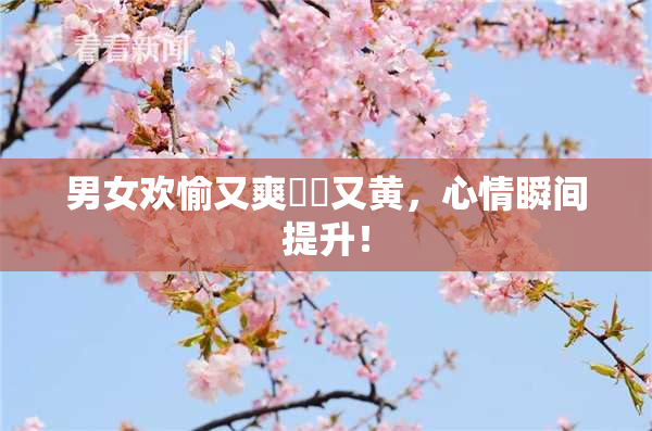男女欢愉又爽❌‌又黄，心情瞬间提升！