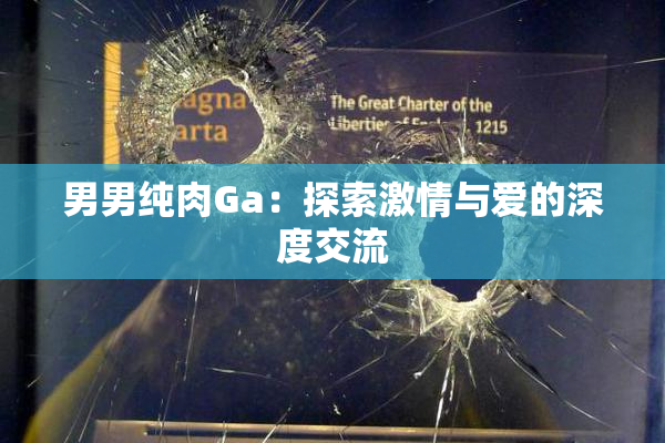 男男纯肉Ga：探索激情与爱的深度交流