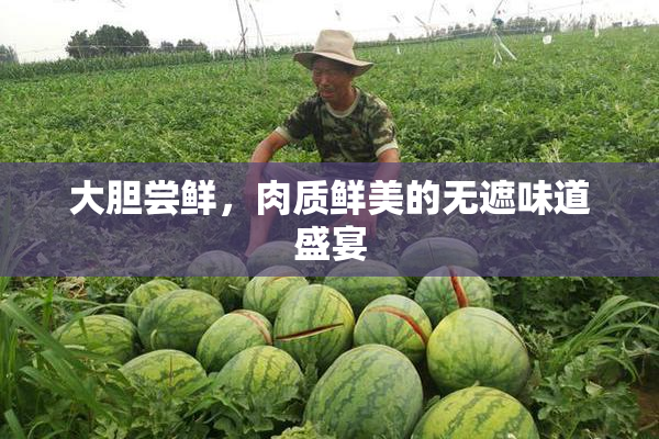 大胆尝鲜，肉质鲜美的无遮味道盛宴