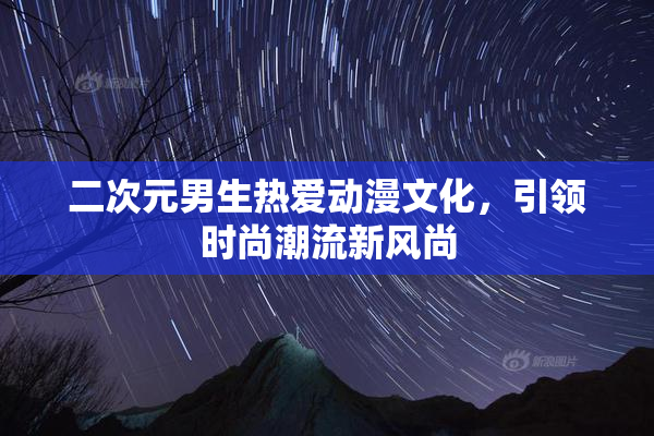 二次元男生热爱动漫文化，引领时尚潮流新风尚
