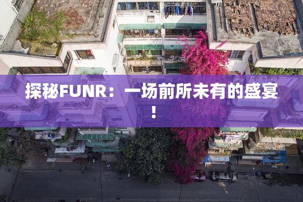 探秘FUNR：一场前所未有的盛宴！
