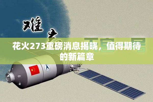 花火273重磅消息揭晓，值得期待的新篇章