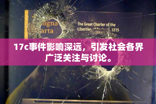 17c事件影响深远，引发社会各界广泛关注与讨论。