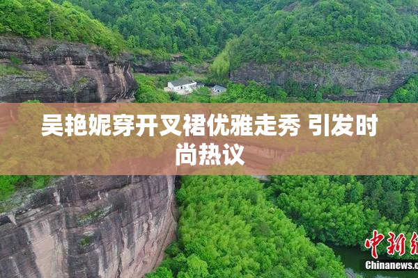 吴艳妮穿开叉裙优雅走秀 引发时尚热议