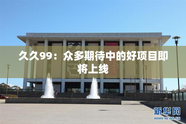 久久99：众多期待中的好项目即将上线