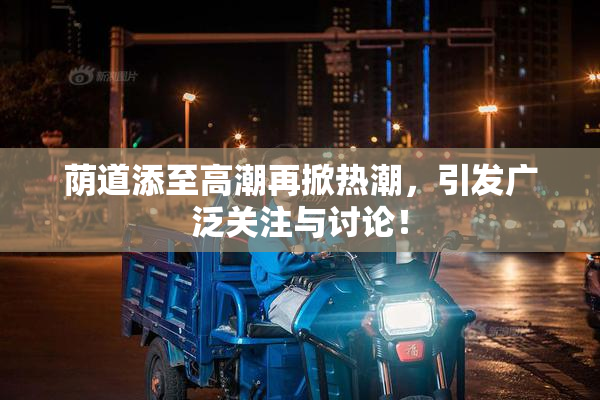 荫道添至高潮再掀热潮，引发广泛关注与讨论！