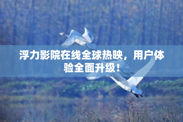 浮力影院在线全球热映，用户体验全面升级！