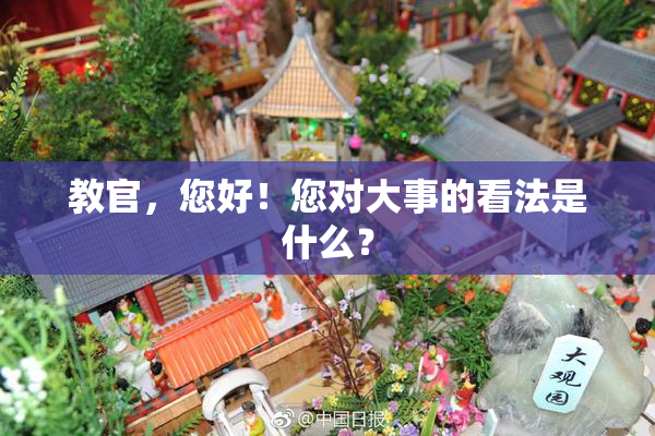 教官，您好！您对大事的看法是什么？