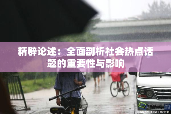 精辟论述：全面剖析社会热点话题的重要性与影响