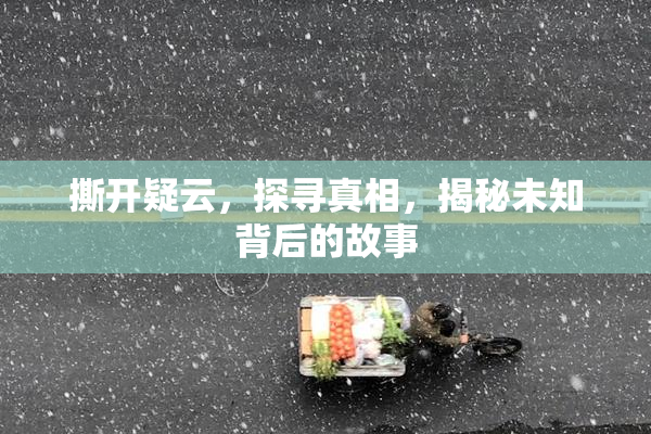 撕开疑云，探寻真相，揭秘未知背后的故事