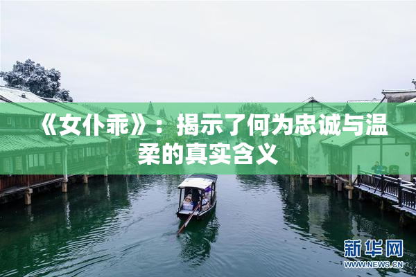 《女仆乖》：揭示了何为忠诚与温柔的真实含义