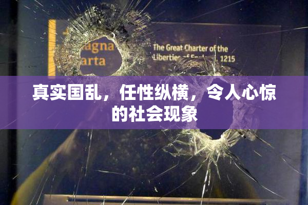 真实国乱，任性纵横，令人心惊的社会现象