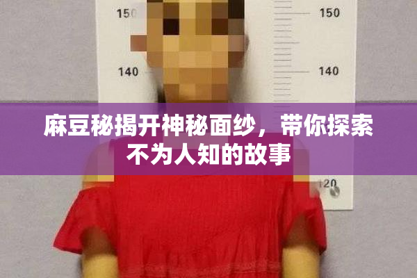 麻豆秘揭开神秘面纱，带你探索不为人知的故事