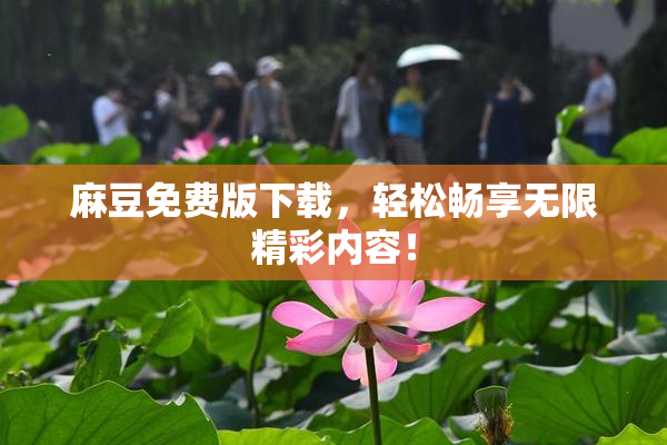 麻豆免费版下载，轻松畅享无限精彩内容！