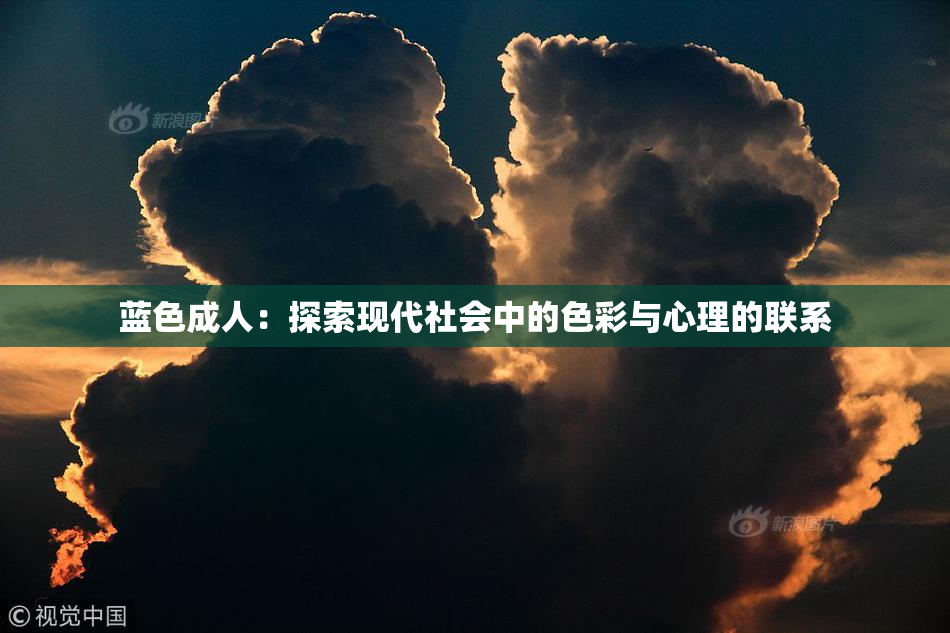 蓝色成人：探索现代社会中的色彩与心理的联系