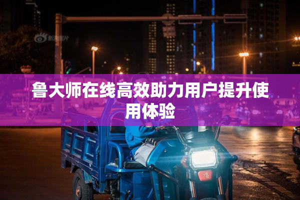 鲁大师在线高效助力用户提升使用体验