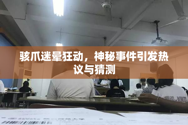 骇爪迷晕狂动，神秘事件引发热议与猜测
