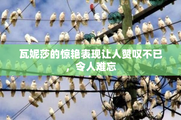 瓦妮莎的惊艳表现让人赞叹不已，令人难忘