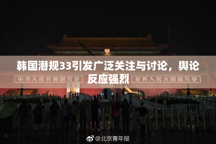 韩国潜规33引发广泛关注与讨论，舆论反应强烈