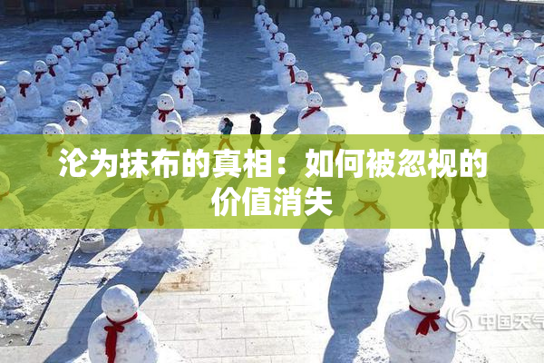 沦为抹布的真相：如何被忽视的价值消失