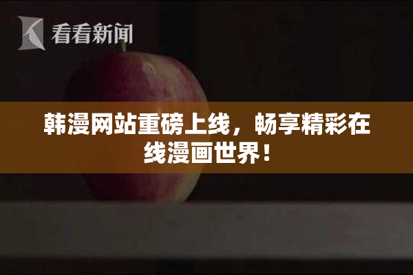 韩漫网站重磅上线，畅享精彩在线漫画世界！