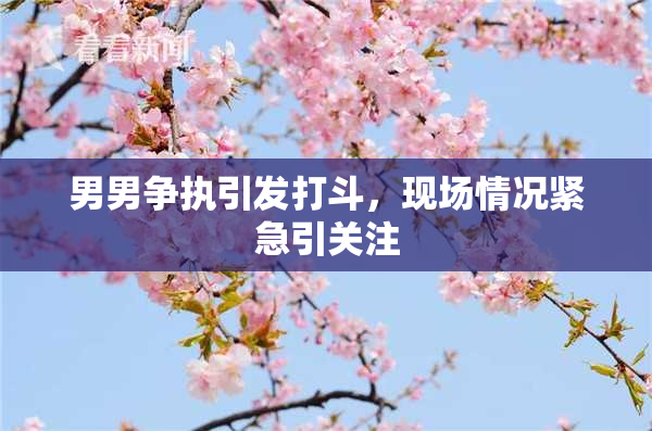 男男争执引发打斗，现场情况紧急引关注