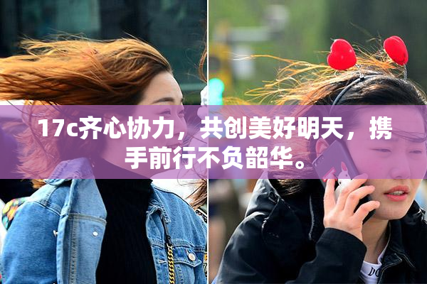 17c齐心协力，共创美好明天，携手前行不负韶华。